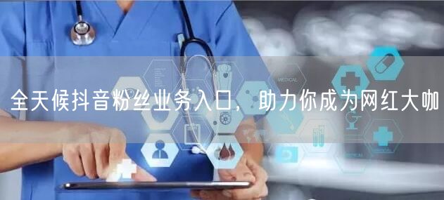 全天候抖音粉丝业务入口,助力你成为网红大咖